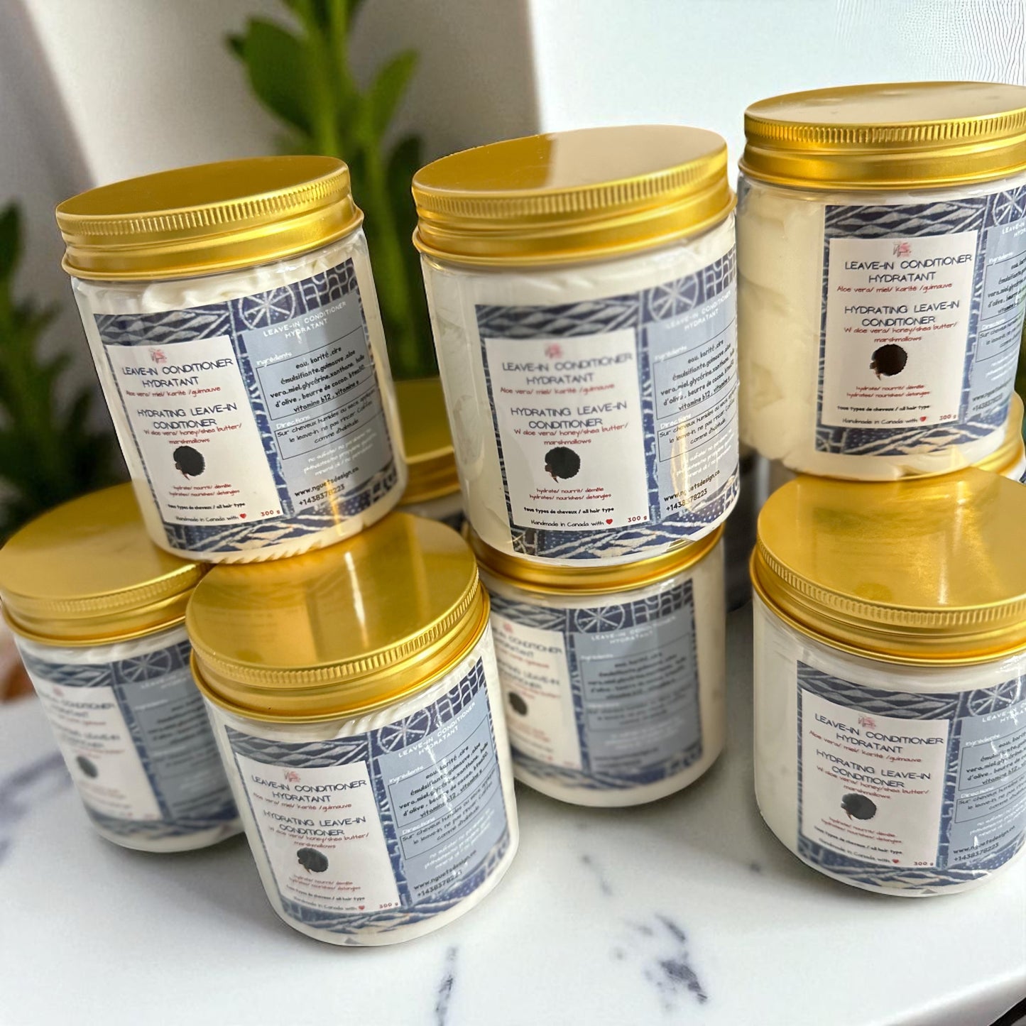 Leave-In Hydratant & Démêlant – Noix de Coco & Ananas