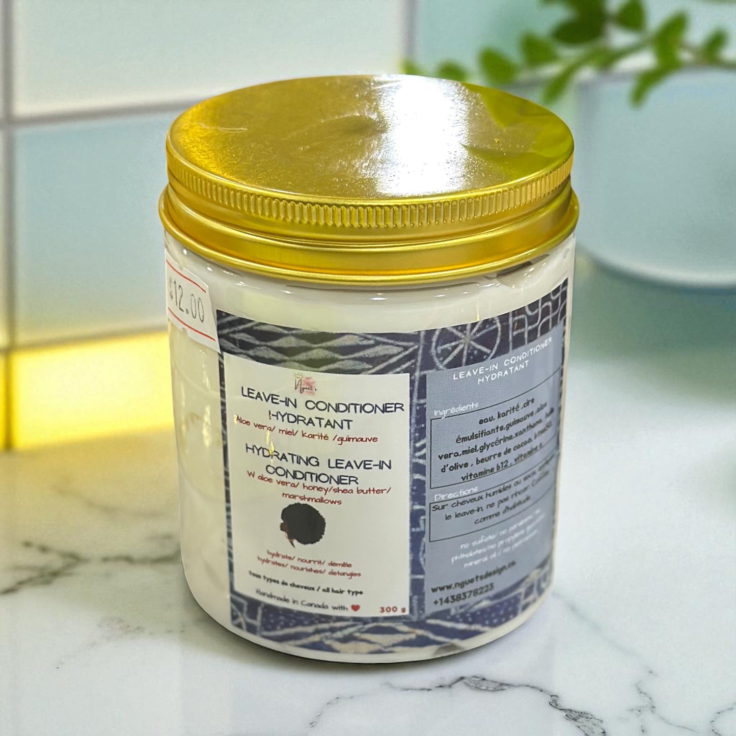 Leave-In Hydratant & Démêlant – Noix de Coco & Ananas