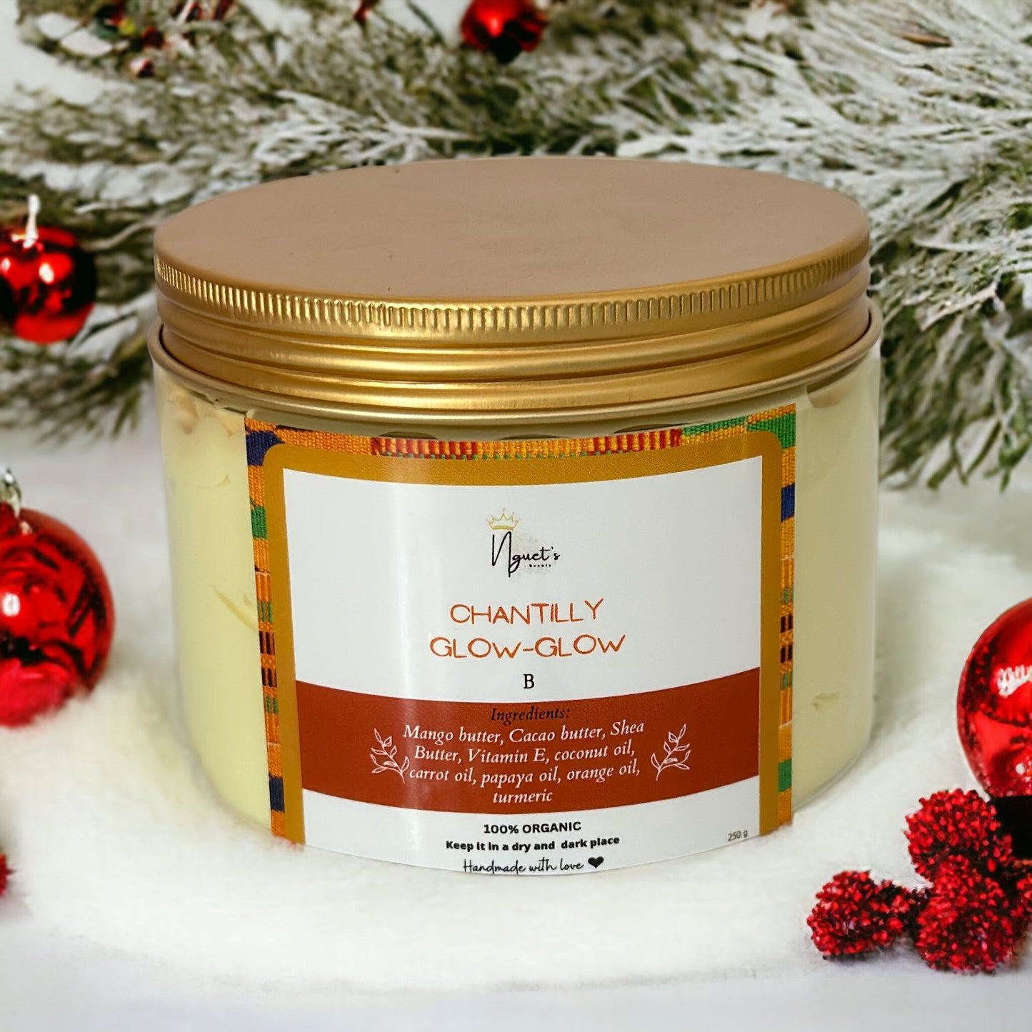 Chantilly glow glow pour le corps