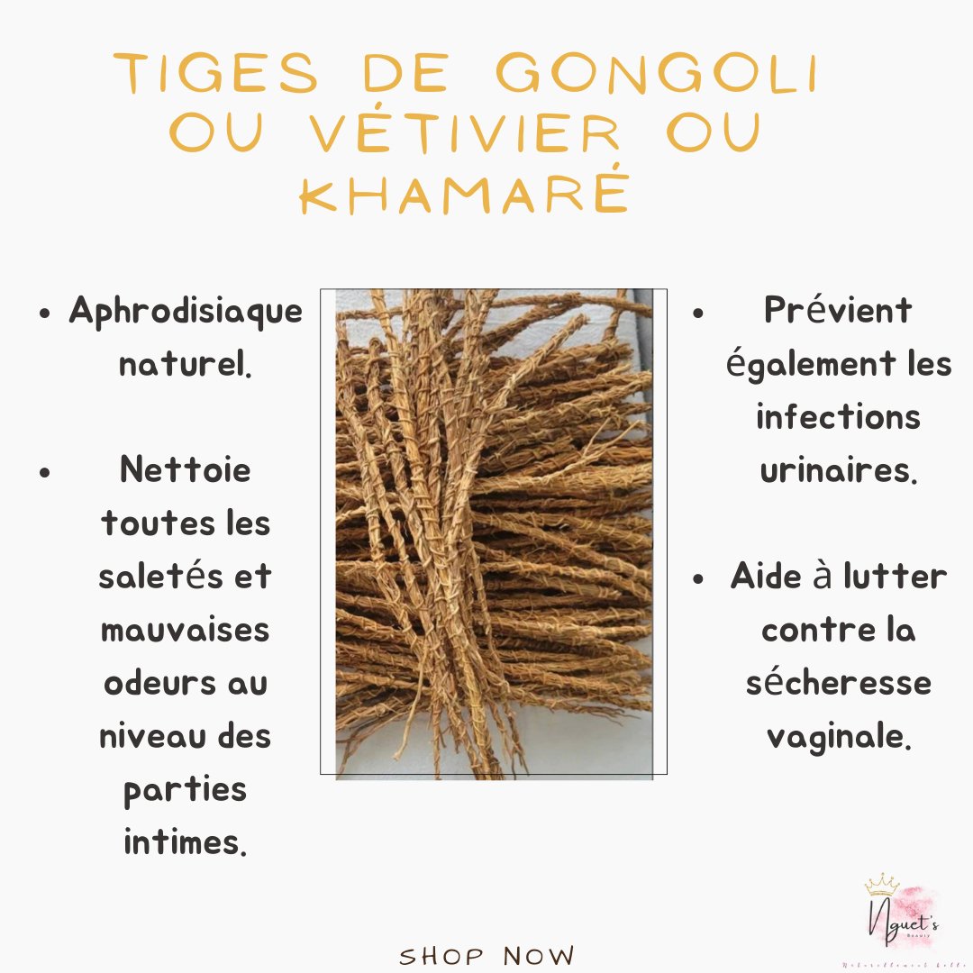 Tiges de Gongoli/Vevetier/Khamare(22 tiges) – Nguet's Design